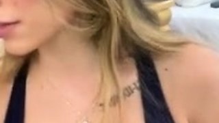 Hot brunette from squirt masturbating on webcam