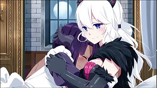 Sakura MMO offers extra visual feast with yuri fanservice and big boobs