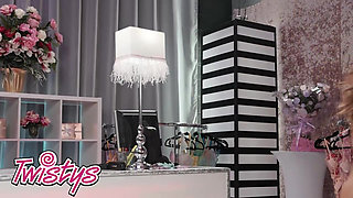 TWISTYS - Stunning Angel Youngs And Aria Taylor Strip Down For A Wild Pussy Licking And Tribbing Session