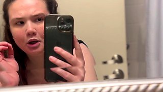 Amateur striptease and Solo masturbation