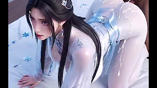 Nymphprinceai Taking Big Cock 3D-cgi Stylized