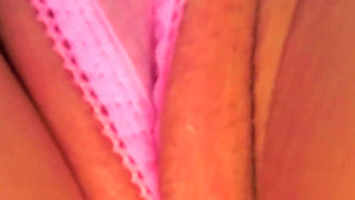 Skye Blue - Pink Micro Thong up the Skirt