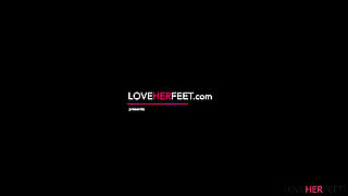 Busty MILF Ivy Lebelle Got Her Feet Fucked After a Sloppy BJ