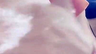 She Was Walking Alone in the Pool