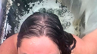 peeing in the shower