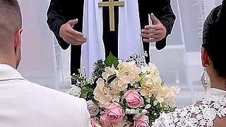 Cheating Bride Fucks the Priest on Her Wedding Day- Mariana Martix
