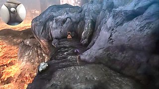 Bayonetta stripped down gameplay featuring some serious man meat action