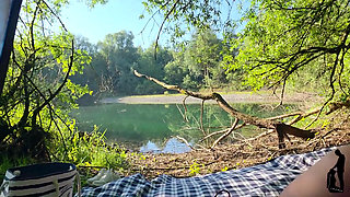Secret Outdoor Spot at the Quarry Pond - She Shows It to Him - and Suddenly It Gets Damn Hot