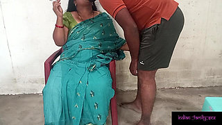 Stepmom Caught by Stepson While Smoking