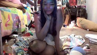 Hot Black Maid Does Some Webcam Black and Ebony