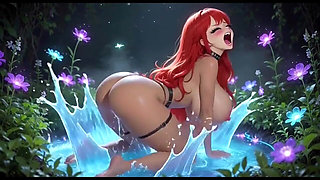 Cute Cartoon Butt and Moan, Ai Animation