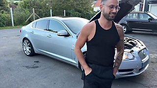 Busty French MILF Begs Mechanic to Pound Her