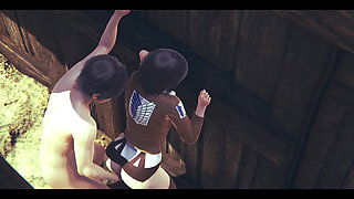 On Titans Hentai - Mikasa Fingering to Orgasm Then Fucked with Creampie - Manga Anime Japanese Asian Game Porn