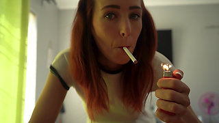 Smoking While Sucking Dick - Cum Swallow