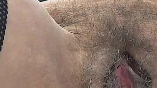 Mature Hairy Pussy Flashing View From Below