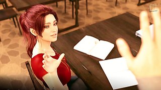 Big boobed hentai visual novel with 3D action and erotic stories