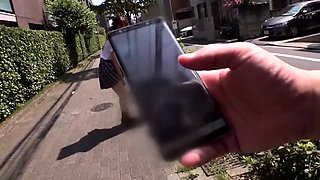 Japanese teen in school uniform