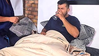 Hot nurse ALEJANDRA PALACIOS lets patient jism inwards