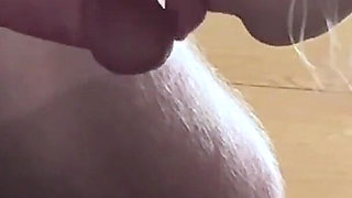 Close up Femdom Edges Cock to Ruined Orgasm in a Glass