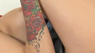 Short hair babe and her anal cavity
