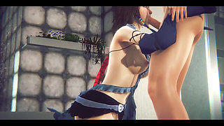 Final Fantasy Hentai - Yuna Suck and Anal - Japanese Asian Manga Anime Film Game Porn