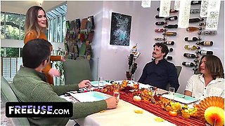 Wanksgiving: Three Cocks, One Milf - Robby Echo, Donnie Rock And Trey Haze