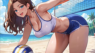 Volleyball Girls Beach Sex Party