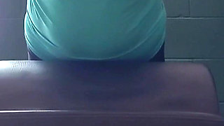 Take a Peek at My Cleavage as I Workout at My Public Gym!