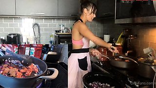 Cute curly brunette solo webcam masturbation