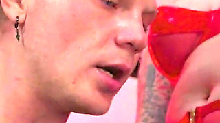 Lucky Bitch Boy Sub Gets His Mouth Fucked and Balls Beaten