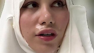 Girl in Burka Cum Walk and Public Pissing