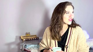 Busty amateur GF webcam solo