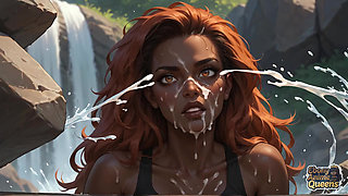 Red-hot, Ebony XXX Porn Featuring the Dark-hued Queen's Waterfall Oral Seduction.