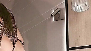 Extra Long Pee in Thong Leotard