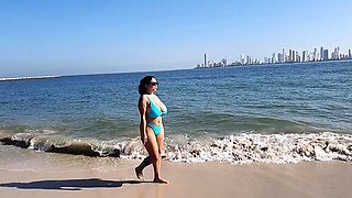 Nasty brunette pornstar with big boobs