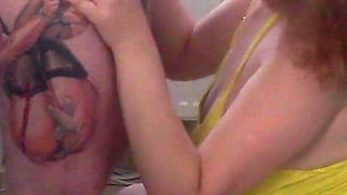 Yellow Dress & Hungry Throat: Karla’s CFNM Blowjob, Tit-cum Worship & Pounded Face