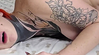 Split Tongue Tattooed Baddie