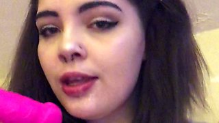 Busty brunette bitch with big boobs