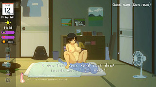 Hentai Game - Busty Woman's Intense Summer Sex in the Countryside