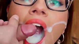 Busty JenKowski bukkake cumslut