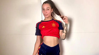Sofia Sweetsecret with the Spanish National Team