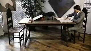 Brunette blowjob and hardcore copulate
