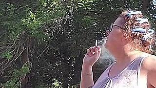 Ma's Smokin' in Curlers