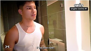 Rough Fucking Of My Neighbor In The Bathroom After Fixing Her Shower - Danner Mendez & Andrea Castro