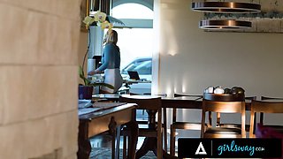 Stepbae Jill Kassidy & Rachael Cavalli caught by their stepbro in a dirty threesome