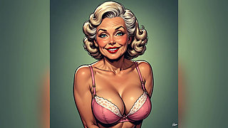 Retro Pinup Bra and Panties Art
