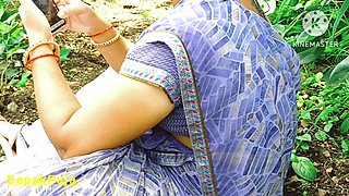 Indian Desi Village Marathi Bhabhi and Boyfriend Sex Cotton Farm Out of Super Boobs