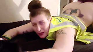 Stud lesbian decided to try dick for the first time and fucks her co worker