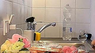 Hot and Cute Beauty in Her Dormitory Room Takes off Panties to Flash Shaved Pussy and Big Ass