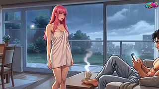 Fucking My Girlfriend's Stepbrother in Her Face - 2D Animation